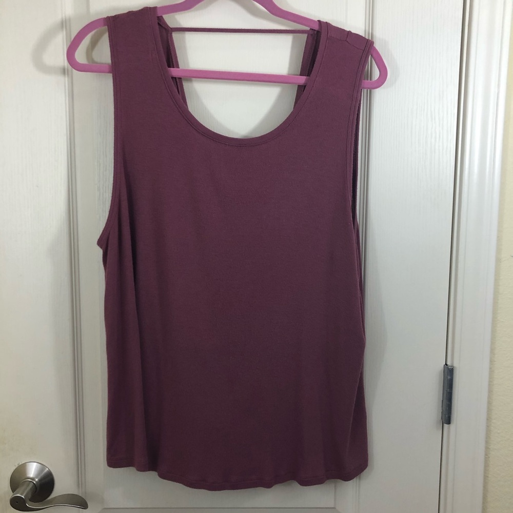 Athleta Scoop Back Tank Top size XL